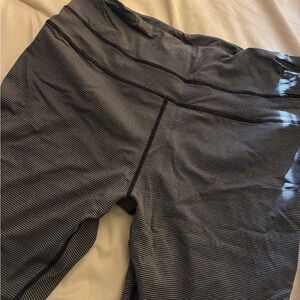 Kittenish Black and White Striped Leggings